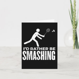 Stick Figure Badminton - Ik zou liever Badminton v Kaart