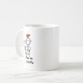 Stick Figure Baker Koffiemok (Voorkant links)