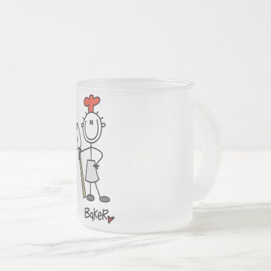Stick Figure Baker Matglas Koffiemok (Voorkant rechts)