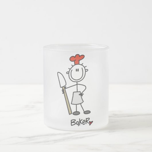 Stick Figure Baker Matglas Koffiemok (Center)