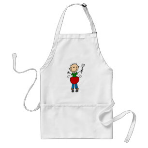 Stick Figure Barbeque T-shirts en cadeaus Standaard Schort