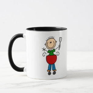 Stick Figure Barbequing T-shirts en cadeaus Mok