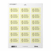 Stick Figure BBQ Koningin Etiket (Full Sheet)