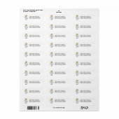 Stick Figure BBQ Koningin Etiket (Full Sheet)