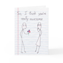 Stick Figure Boy to Girl Valentijn