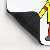 Stick Figure Brandweerman Muismat (Hoek)