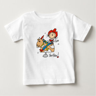 Stick Figure Cowgirl Yee Haw T-shirts en cadeaus