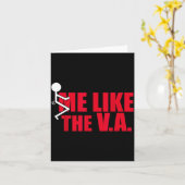 Stick Figure Fck Me Like The Va Grappige Veteraan Kaart (Gele Bloem)