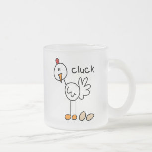 Stick Figure Kip T-shirts en Cadeaus Matglas Koffiemok