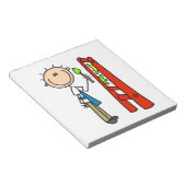Stick Figure Kunstenaar Notitieblok (Schuin)