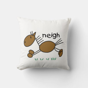 Stick Figure Paard T-shirts en Cadeaus Kussen