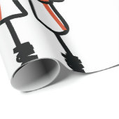 Stick Figure Soccer Boy Football Player Cadeaupapier (Rol Hoek)