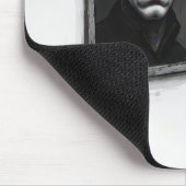 Stick Figure Staring a Bald Man Portrait Muismat (Hoek)