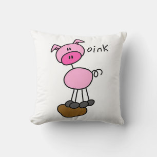 Stick Figure Varken T-shirts en Cadeaus Kussen