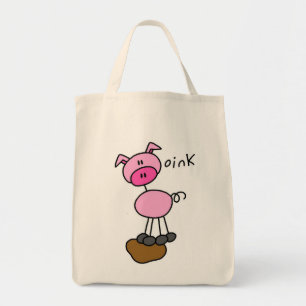 Stick Figure Varken T-shirts en Cadeaus Tote Bag