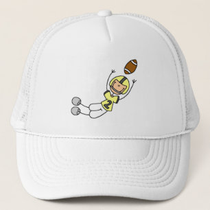 Stick Figure Voetbal Geel Trucker Pet