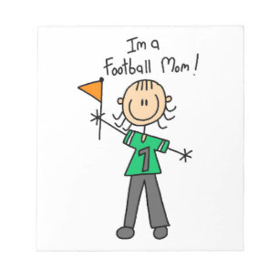 Stick Figure Voetbalmoeder Notitieblok