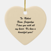 Stick Figures Eerste Kerstmis Samen Ornament (Achterkant)