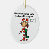 Stick Figures Keep Fill Program Ornament (Rechts)