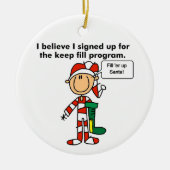 Stick Figures Keep Fill Program Ornament (Voorkant)
