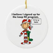 Stick Figures Keep Fill Program Ornament (Achterkant)