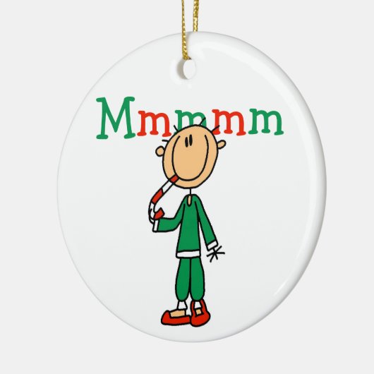 Stick Figures Mmm Candy Canes Ornament (Links)