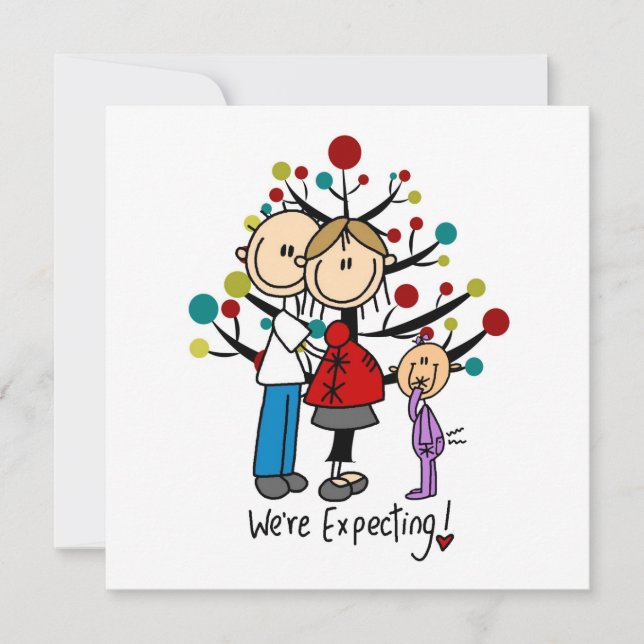 Stick Figures Protant Parents Girl (Voorkant)