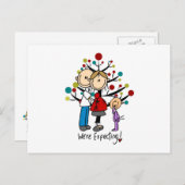 Stick Figures Protant Parents Girl Briefkaart (Voorkant / Achterkant)