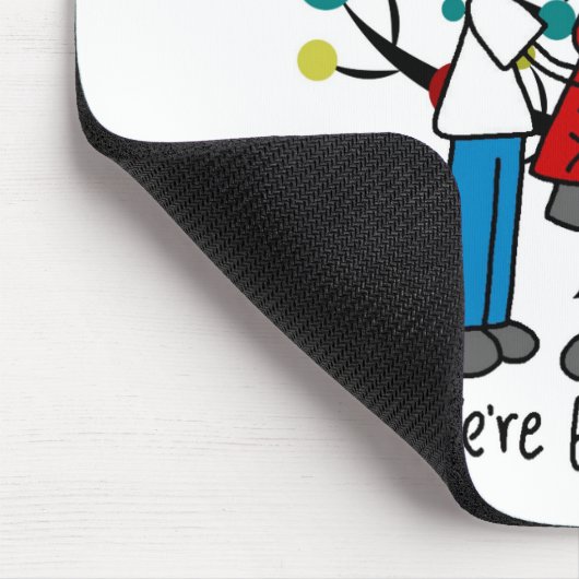 Stick Figures Protant Parents Girl Muismat (Hoek)