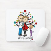 Stick Figures Protant Parents Girl Muismat (Met muis)