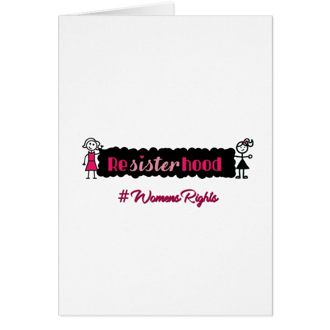 Stick Figures Resisterhood Weomens Rights (Voorkant)