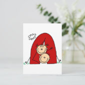 Stick Figures Tenting Tshirts and Gifts Briefkaart (Staand voorkant)