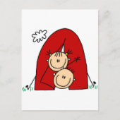 Stick Figures Tenting Tshirts and Gifts Briefkaart (Voorkant)