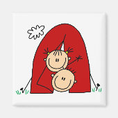 Stick Figures Tenting Tshirts and Gifts Magneet (Voorkant)
