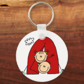 Stick Figures Tenting Tshirts and Gifts Sleutelhanger (Voorkant)