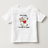 Stick Figuur Angel Beste Santa Tshirts en cadeautj (Voorkant)