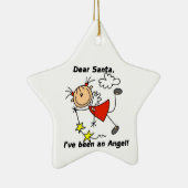Stick Figuur Angel Girl Ornament (Rechts)