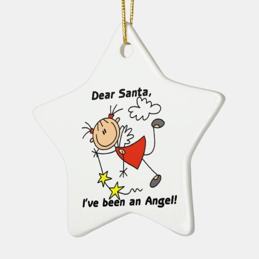 Stick Figuur Angel Girl Ornament (Links)