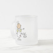 Stick Figuur Angel T-shirts en cadeautjes Matglas Koffiemok (Voorkant links)