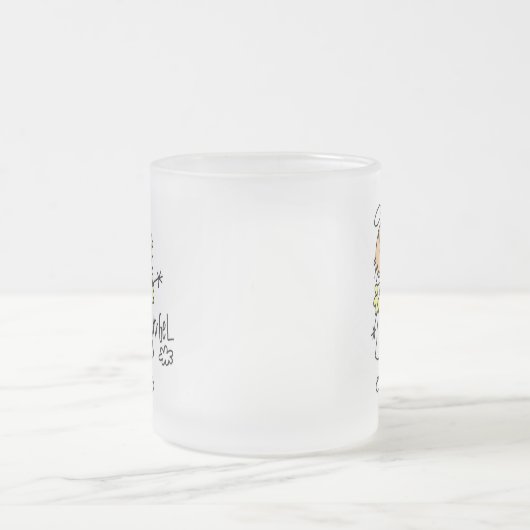 Stick Figuur Angel T-shirts en cadeautjes Matglas Koffiemok (Center)