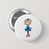 Stick Figuur Annie Button (Voorkant /achterkant)