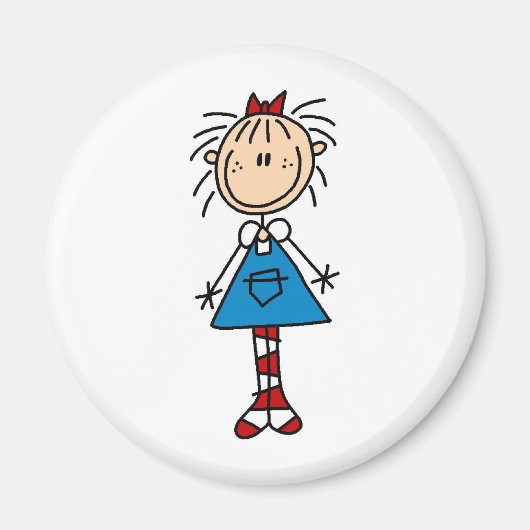 Stick figuur Annie magneet (Voorkant)