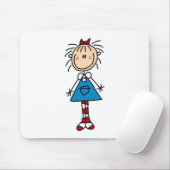Stick Figuur Annie Mousepad Muismat (Met muis)