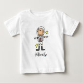 Stick Figuur Astronaut T-shirts en cadeautjes (Voorkant)