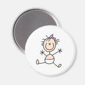 Stick figuur Baby magneet (Voorkant / Achterkant)