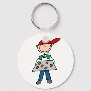 Stick Figuur Baking Cookies T-shirts en cadeaus Sleutelhanger