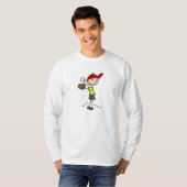 Stick Figuur Baseball T-shirt (Voorkant volledig)
