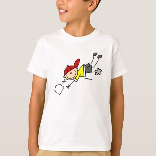 Stick Figuur Baseball T-shirt (Voorkant)