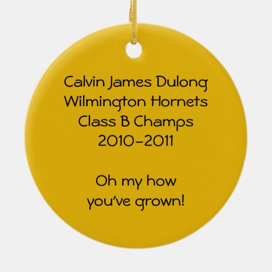 Stick Figuur Basketball Foto Ornament (Achterkant)