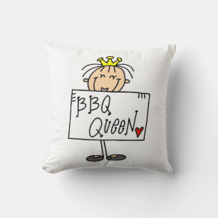 Stick Figuur BBQ Queen Kussen